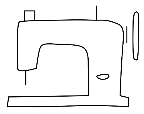 illustration of a sewing machine
